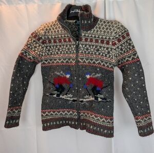 Vintage Lauren Ralph Lauren Downhill Skier wool Knit Sweater size S in VGUC